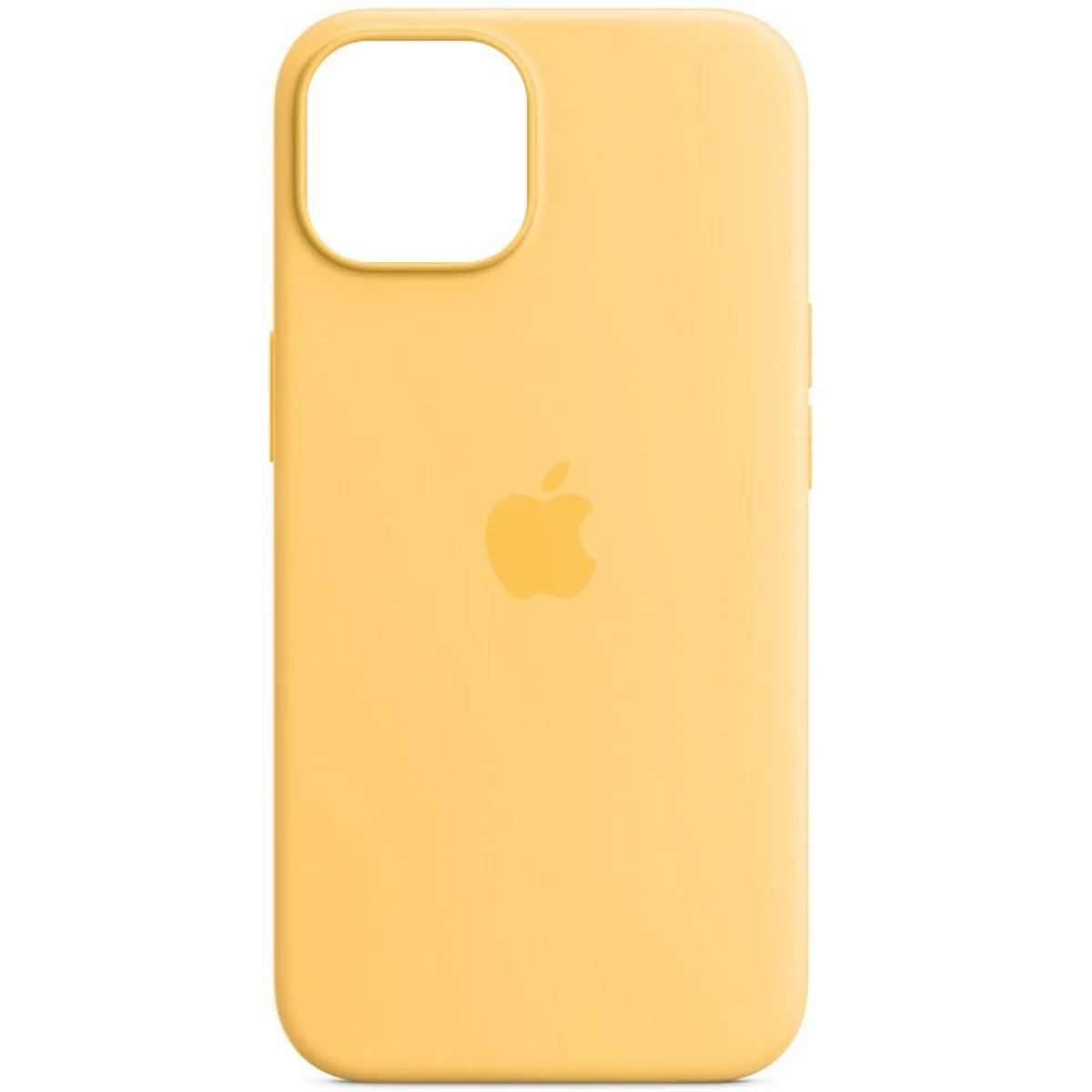 Чехол Silicone case (AAA) full with Magsafe для Apple iPhone 14 Pro (6.1") Желтый / Sunglow