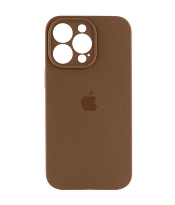 Чохол Silicone Case Full Camera Protective (AA) Apple iPhone 14 Pro (6.1") Коричневий / Brown