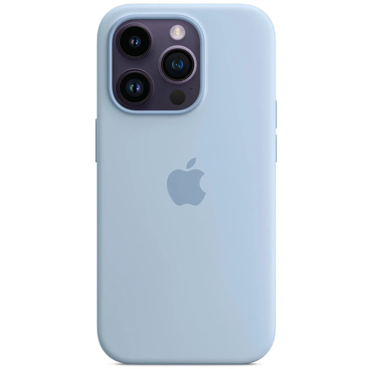 Чохол Silicone case (AAA) full with Magsafe для Apple iPhone 14 Pro (6.1") Синій / Sky
