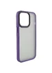 TPU+PC чехол Metal Buttons для Apple iPhone 14 Pro (6.1") Темно-фиолетовый