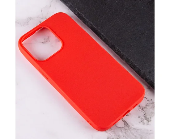 Силиконовый чехол Candy для Apple iPhone 14 Pro (6.1") Красный