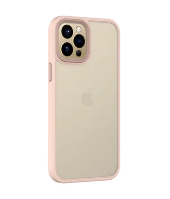 TPU+PC чохол Metal Buttons для Apple iPhone 14 Pro (6.1") Рожевий