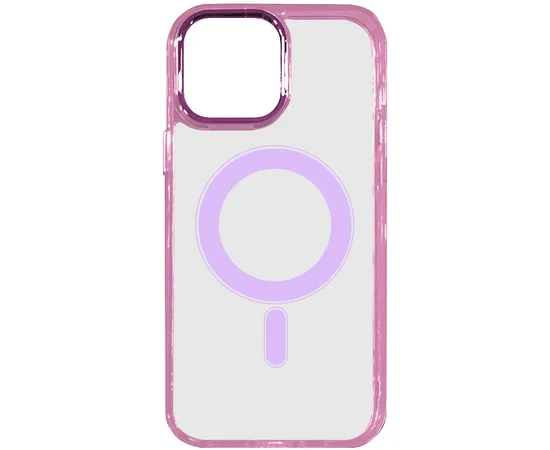 Чехол TPU Iris with MagSafe для Apple iPhone 14 Pro (6.1") Розовый