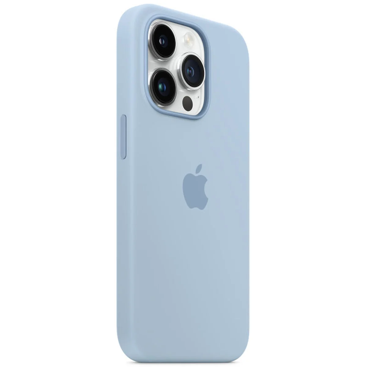 Чохол Silicone case (AAA) full with Magsafe для Apple iPhone 14 Pro (6.1") Синій / Sky