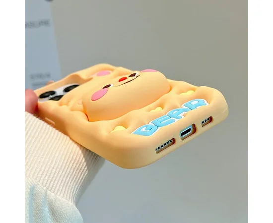 Силиконовый чехол Funny 3D для Apple iPhone 14 Pro (6.1") Little bear