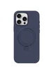 Чохол Silicone Case Full Protective NO LOGO with Ring для Apple iPhone 14 Pro (6.1") Dark Blue
