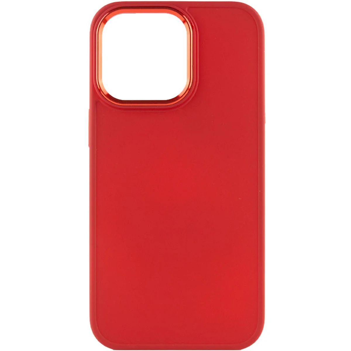 TPU чехол Bonbon Metal Style для Apple iPhone 14 Pro (6.1") Красный / Red