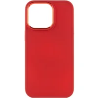 TPU чехол Bonbon Metal Style для Apple iPhone 14 Pro (6.1") Красный / Red