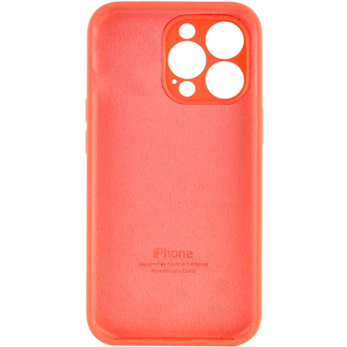 Чохол Silicone Case Full Camera Protective (AA) Apple iPhone 14 Pro (6.1") Помаранчевий / Pink citrus