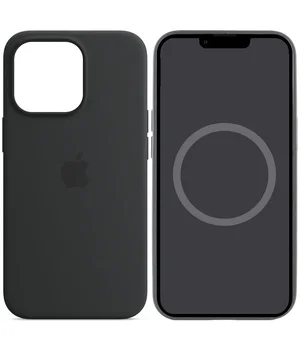 Чехол Silicone case (AAA) full with Magsafe and Animation для Apple iPhone 14 Pro (6.1") Черный / Midnight