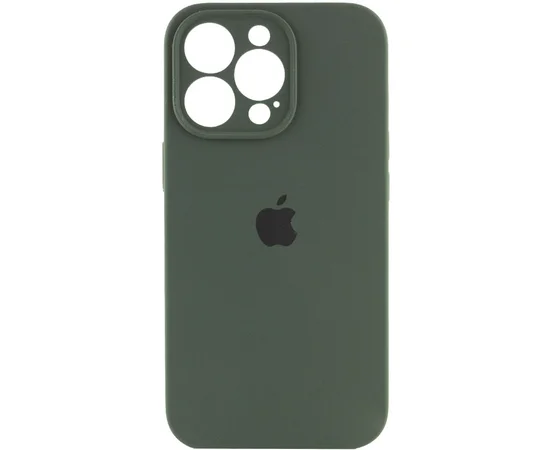 Чехол Silicone Case Full Camera Protective (AA) для Apple iPhone 14 Pro (6.1") Зеленый / Cyprus Green / PVH