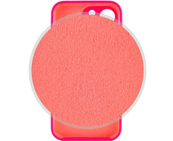 Чехол Silicone Case Full Camera Protective (AA) для Apple iPhone 14 Pro (6.1") Розовый / Barbie pink / PVH