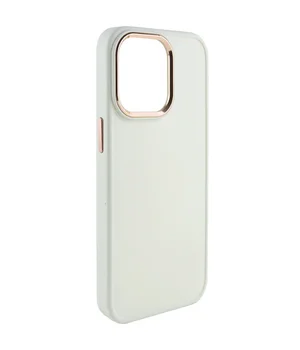 TPU чехол Bonbon Metal Style для Apple iPhone 14 Pro (6.1") Белый / White