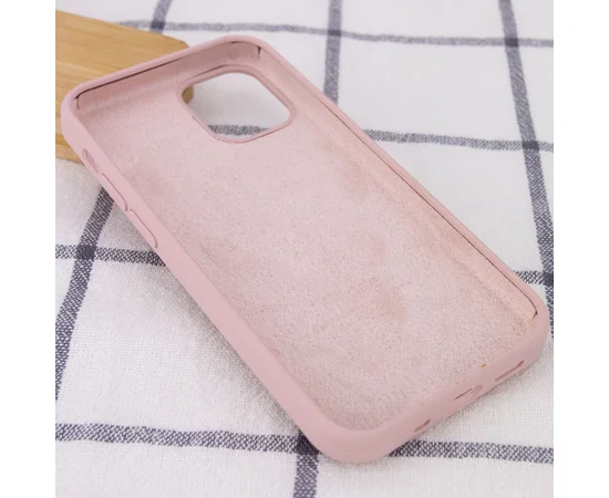 Чехол Silicone Case Full Protective (AA) для Apple iPhone 14 Pro (6.1") Розовый / Pink Sand