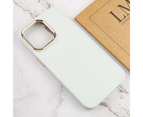 TPU чехол Bonbon Metal Style для Apple iPhone 14 Pro (6.1") Белый / White