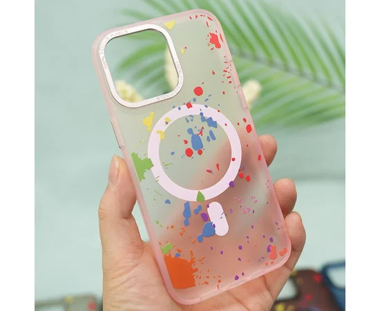 Чохол TPU+PC Flush with MagSafe для Apple iPhone 14 Pro (6.1") Baby pink