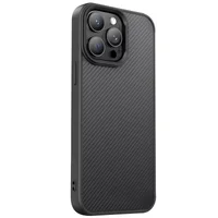 TPU чохол Carbon Protective with Magsafe для Apple iPhone 14 Pro (6.1") Black