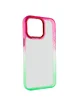 Чохол TPU+PC Fresh sip series для Apple iPhone 14 Pro (6.1") Салатовий / Рожевий