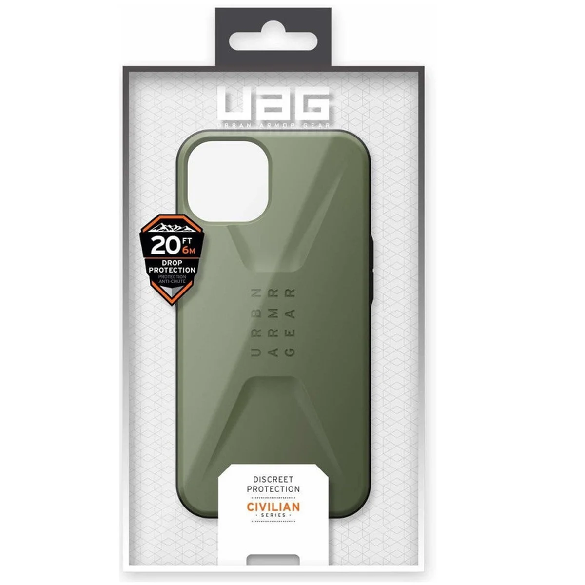 Чехол TPU UAG CIVILIAN series для Apple iPhone 14 Pro (6.1") Зеленый
