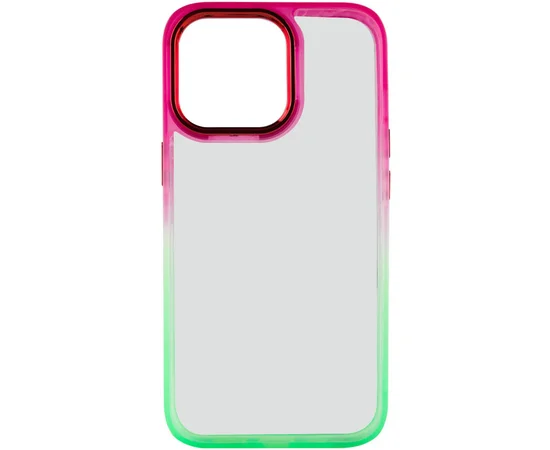 Чохол TPU+PC Fresh sip series для Apple iPhone 14 Pro (6.1") Салатовий / Рожевий