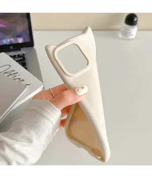 Чехол TPU Cat для Apple iPhone 14 Pro (6.1") Antique White