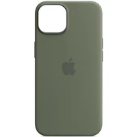 Чехол Silicone case (AAA) full with Magsafe and Animation для Apple iPhone 14 Pro (6.1") Зеленый / Olive