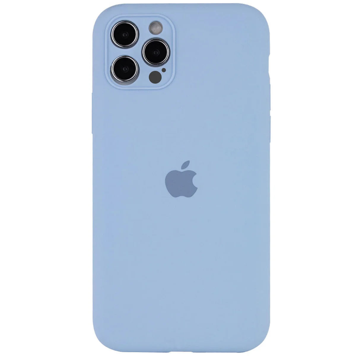 Чехол Silicone Case Full Camera Protective (AA) для Apple iPhone 14 Pro (6.1") Голубой / Lilac Blue