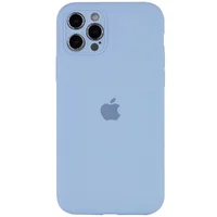 Чехол Silicone Case Full Camera Protective (AA) для Apple iPhone 14 Pro (6.1") Голубой / Lilac Blue