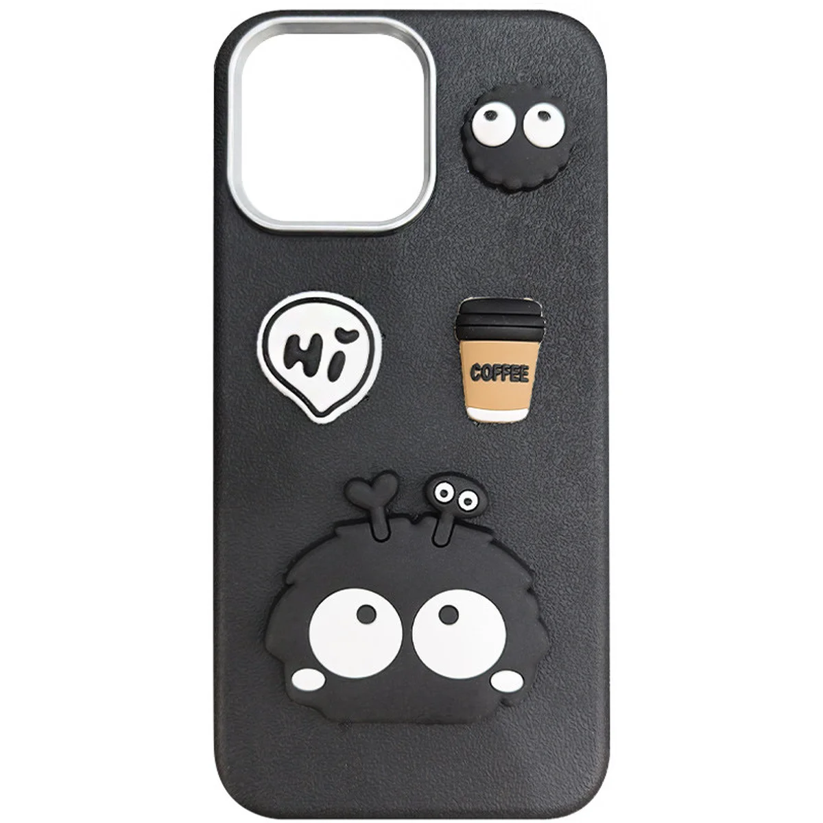 Чехол TPU Leather Toys для Apple iPhone 14 Pro (6.1") Monster / Black