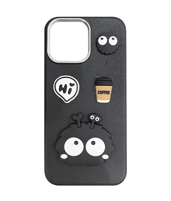 Чохол TPU Leather Toys для Apple iPhone 14 Pro (6.1") Monster / Black