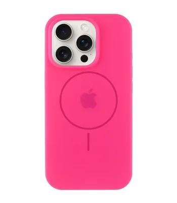 Чохол Silicone Case Full Protective (AA) with MagSafe Apple iPhone 14 Pro (6.1") Рожевий / Barbie pink