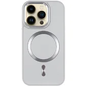 Кожаный чехол SnapCase with MagSafe для Apple iPhone 14 Pro (6.1") Grey