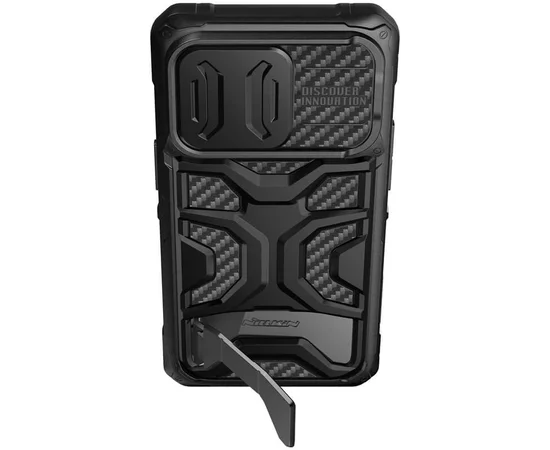 TPU+PC чохол Nillkin CamShield Adventurer Pro (шторка на камеру) для Apple iPhone 14 Pro (6.1") Armor Black