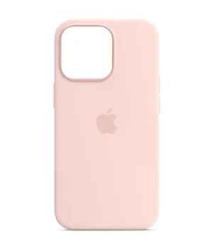Чехол Silicone case (AAA) full with Magsafe and Animation для Apple iPhone 14 Pro (6.1") Розовый / Chalk Pink