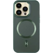 Кожаный чехол SnapCase with MagSafe для Apple iPhone 14 Pro (6.1") Green