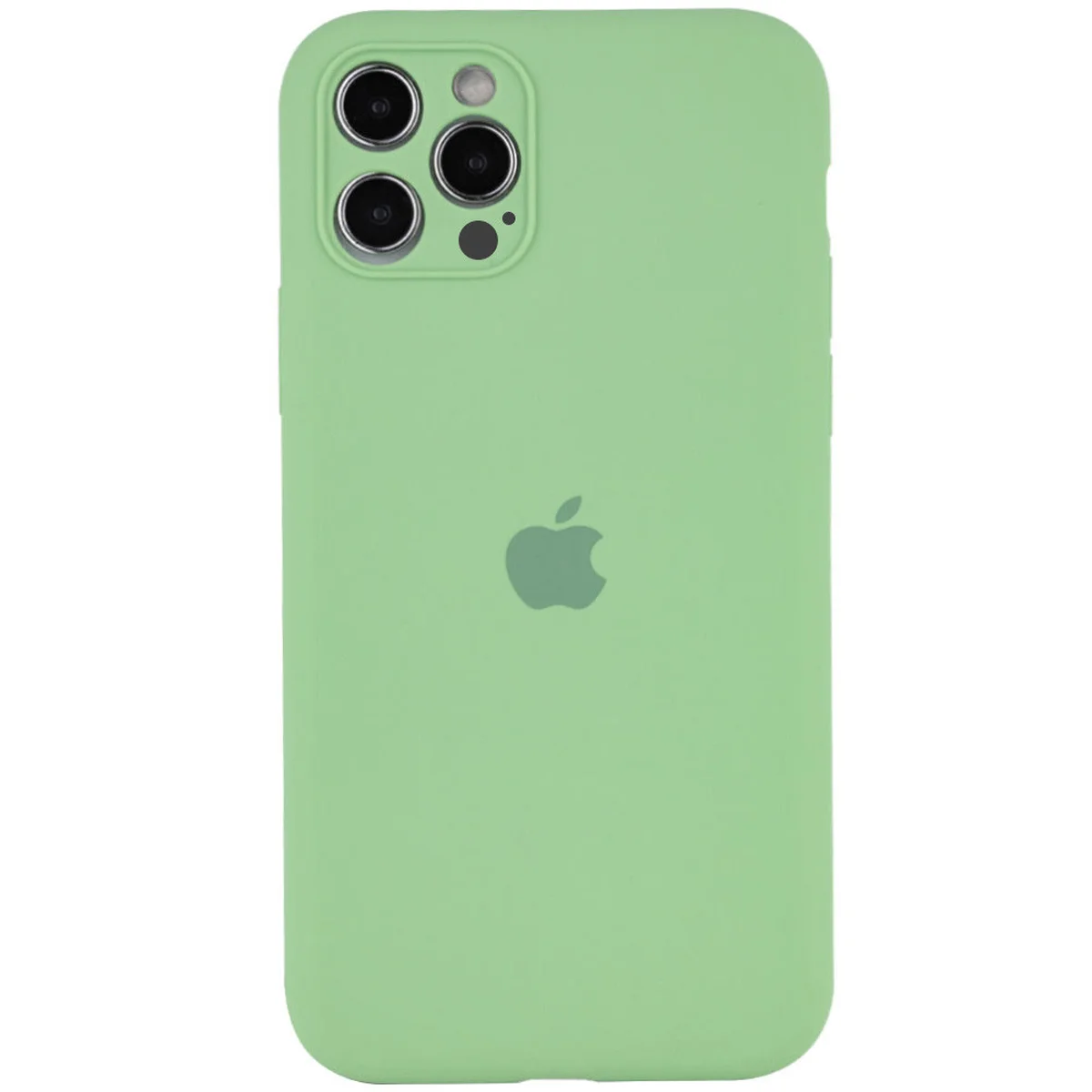 Чехол Silicone Case Full Camera Protective (AA) для Apple iPhone 14 Pro (6.1") Мятный / Mint