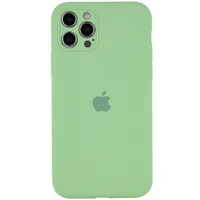 Чехол Silicone Case Full Camera Protective (AA) для Apple iPhone 14 Pro (6.1") Мятный / Mint