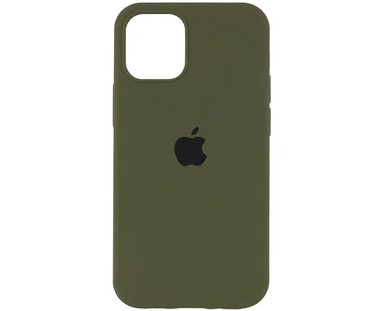 Чохол Silicone Case Full Protective (AA) для Apple iPhone 14 Pro (6.1") Зелений / Dark Olive