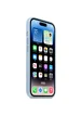 Чехол Silicone case (AAA) full with Magsafe для Apple iPhone 14 Pro (6.1") Голубой / Sky