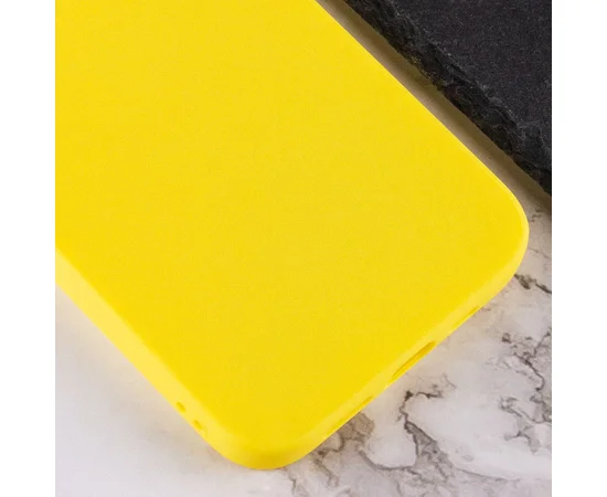 Силиконовый чехол Candy для Apple iPhone 14 Pro (6.1") Желтый
