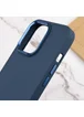 TPU чехол Bonbon Metal Style для Apple iPhone 14 Pro (6.1") Синий / Denim Blue