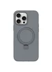 Чехол Silicone Case Full Protective NO LOGO with Ring для Apple iPhone 14 Pro (6.1") Grey