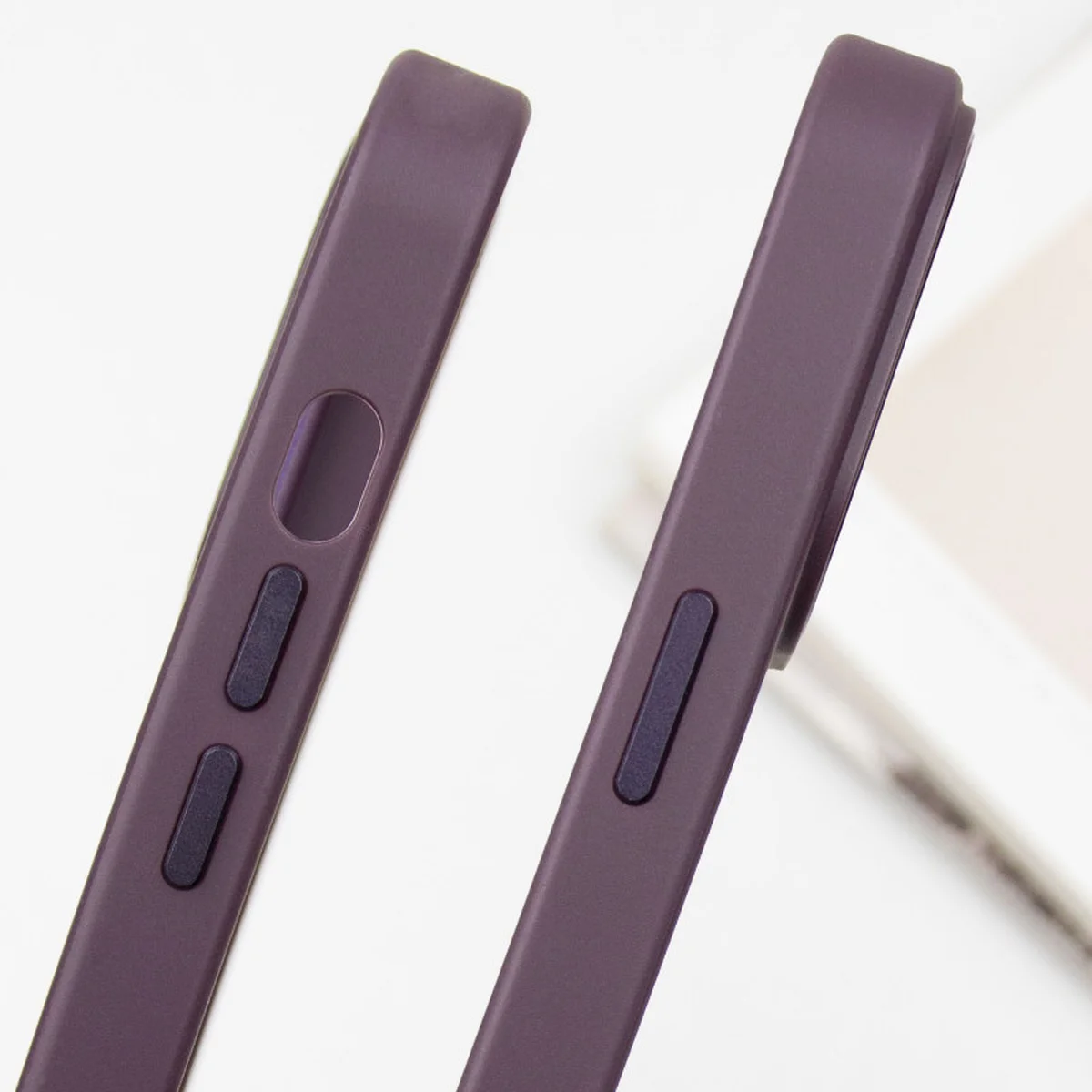 Кожаный чехол SnapCase with MagSafe для Apple iPhone 14 Pro (6.1") Dark Purple