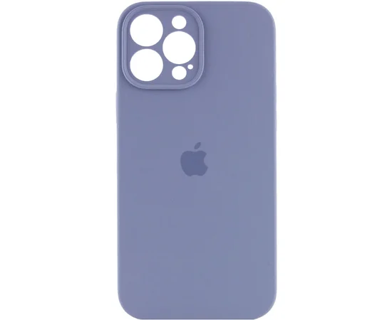Чехол Silicone Case Full Camera Protective (AA) для Apple iPhone 14 Pro (6.1") Серый / Lavender Gray / PVH
