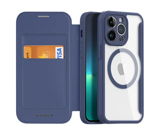Чохол-книжка Dux Ducis Skin X Pro with MagSafe Apple iPhone 14 Pro (6.1") Blue