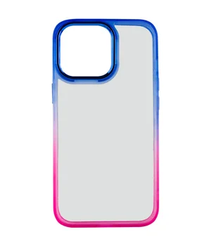 Чехол TPU+PC Fresh sip series для Apple iPhone 14 Pro (6.1") Розовый / Синий