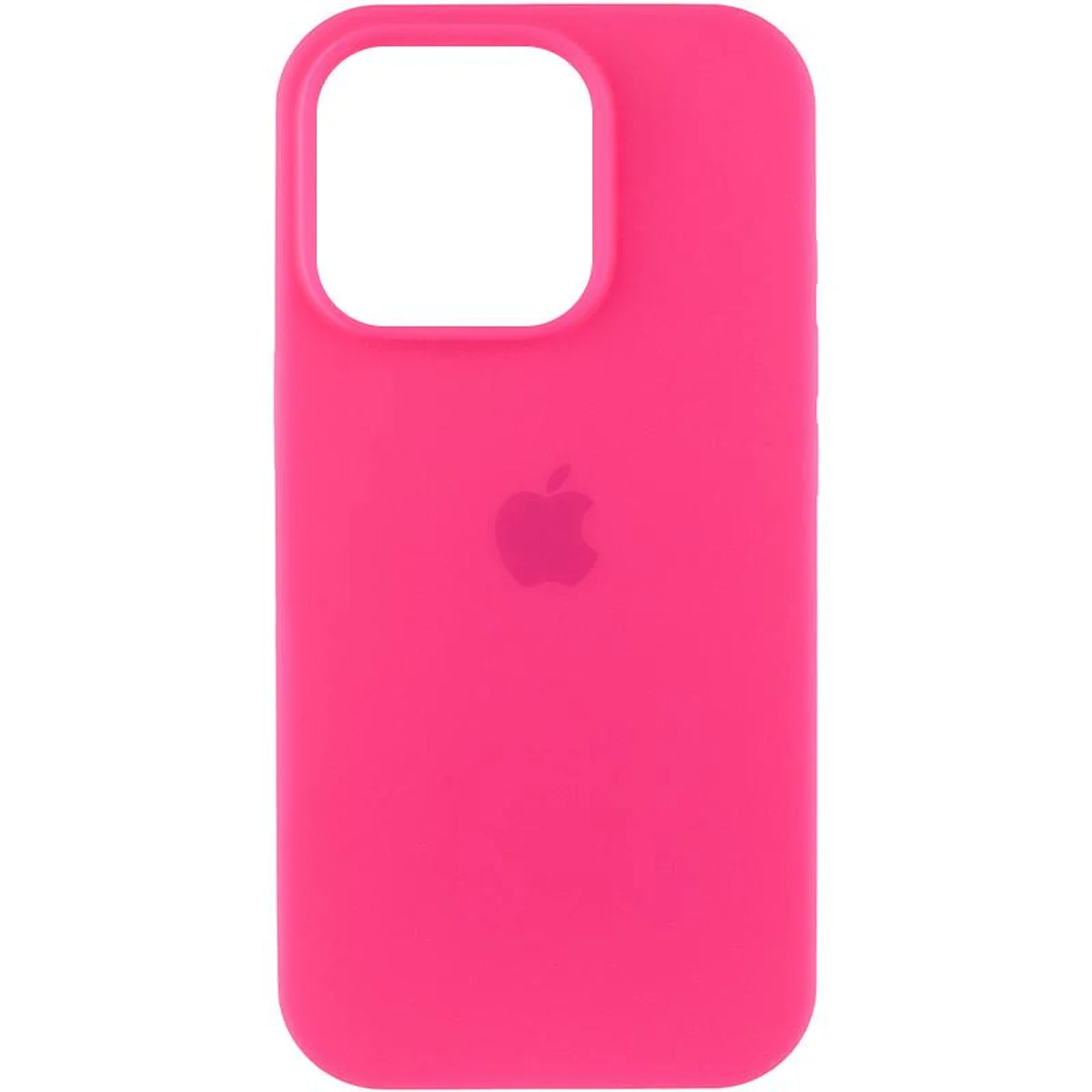 Чехол Silicone Case (AA) Logo with MagSafe для Apple iPhone 14 Pro (6.1") Розовый / Barbie pink