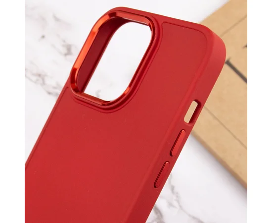 TPU чехол Bonbon Metal Style для Apple iPhone 14 Pro (6.1") Красный / Red