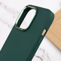 TPU чехол Bonbon Metal Style для Apple iPhone 14 Pro (6.1") Зеленый / Pine green