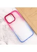 Чехол TPU+PC Fresh sip series для Apple iPhone 14 Pro (6.1") Синий / Розовый